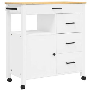 vidaXL K&ouml;ksvagn MONZA 84x40x88,5 cm massivt furu