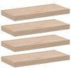 vidaXL Sv&auml;vande hyllor 4 st 50x23,5x4 cm konstruerat tr&auml;