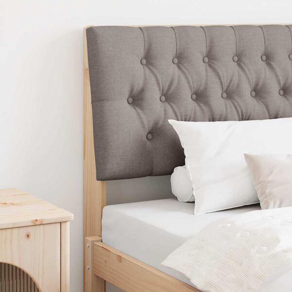 vidaXL Kl&auml;dd s&auml;nggavel Taupe 100 cm Massiv furu