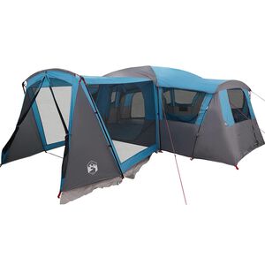 vidaXL Familjet&auml;lt 20-personer med tak Bl&aring; och gr&aring; 745 x 700 x 217 cm