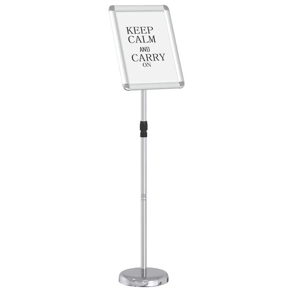 vidaXL M&auml;ssmontrar Silver 25 x 25 x 125 cm Aluminium