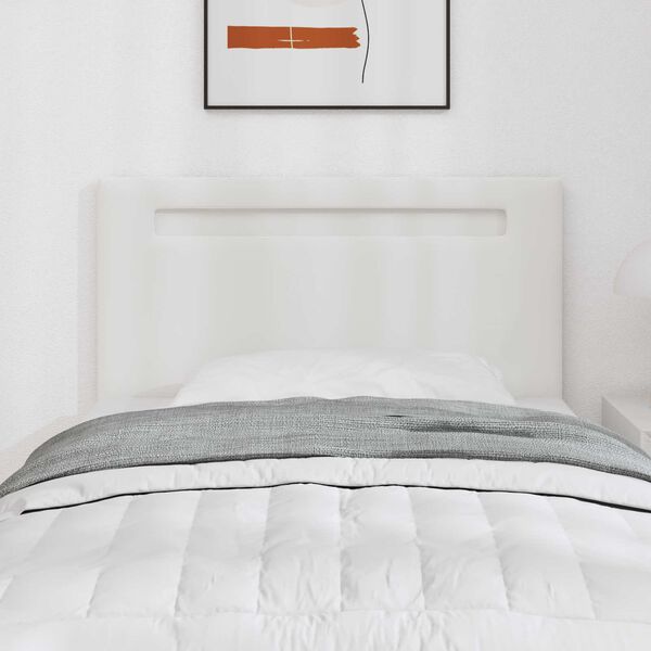 vidaXL LED huvuddyna Vit 100 cm Konstl&auml;der