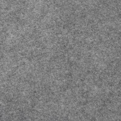 vidaXL Bottenmatta ljusgrå 300x200 cm polyester geotextil