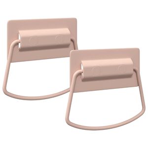 vidaXL Sk&aring;pshandtag 2 st Rosa 85 x 45 mm Metall