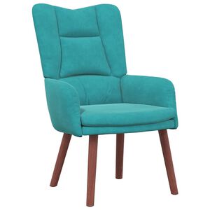 vidaXL f&aring;t&ouml;lj Turkos 63 x 67 x 94 cm Sammet