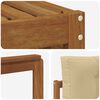 vidaXL Utomhussoffset med kudde 6 pcs Naturlig och Beige