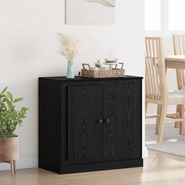 vidaXL Sideboard Svart Ek 70 x 35,5 x 67,5 cm Konstruerat tr&auml;