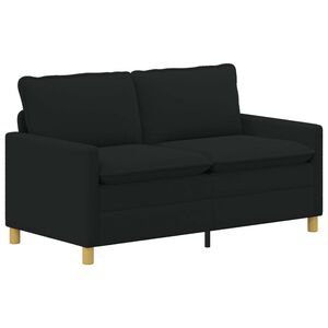 vidaXL Soffa Svart 156 x 81 x 87,5 cm Tyg