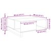 vidaXL Kaffeebord Gammalt tr&auml; 80 x 80 x 36,5 cm Konstruerat tr&auml;