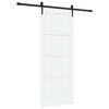 vidaXL Skjutd&ouml;rr ORKDAL Vit och svart 83 x 202 cm Massiv furu