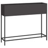 vidaXL H&ouml;jdtr&auml;dg&aring;rdsplanterare Svart 100 x 26 x 82 cm St&aring;l