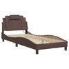 vidaXL Bed Frame "Viana" with LED without Mattress Brown 90x200 cm