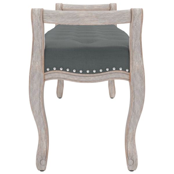 vidaXL Bänk mörkgrå 110x45x60 cm tyg