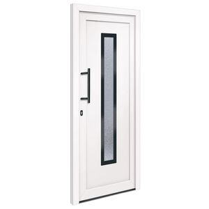 vidaXL Ytterd&ouml;rr vit 88x200 cm PVC