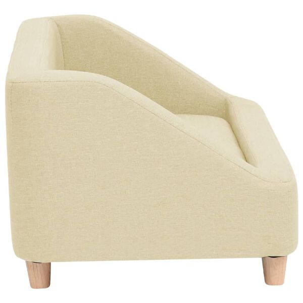 vidaXL Hundsoffa gr&auml;ddvit 85x50x39 cm linne