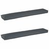 vidaXL Pallkuddset 2 st Oxford Tyg Antracit 200 x 40 x 8 cm