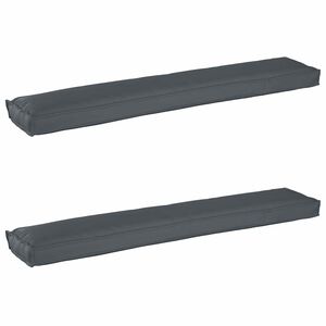 vidaXL Pallkuddset 2 st Oxford Tyg Antracit 200 x 40 x 8 cm