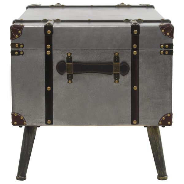 vidaXL Soffbord MDF och aluminium 102x51x47,5 cm