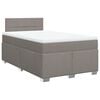vidaXL Rams&auml;ng med madrass taupe 120x200 cm tyg