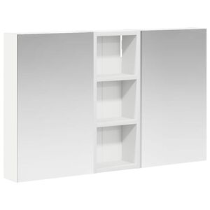 vidaXL Badrumssk&aring;psset 3 pcs 80 x 10,5 x 50 cm Konstruerat tr&auml;