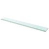vidaXL Hyllplan 2 st glas genomskinlig 110x12 cm