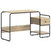 vidaXL Skrivbord med f&ouml;rvaring Sonoma-ek 131.5 x 50 x 75.5 cm