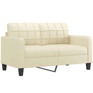 vidaXL 2-sitssoffa Gr&auml;dde 140 cm konstl&auml;der