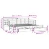 vidaXL Dagbädd utdragbar med lådor utan madrass vit 80x200 cm