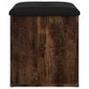 vidaXL Förvaringsbänk rökfärgad ek 42x42x45 cm konstruerat trä