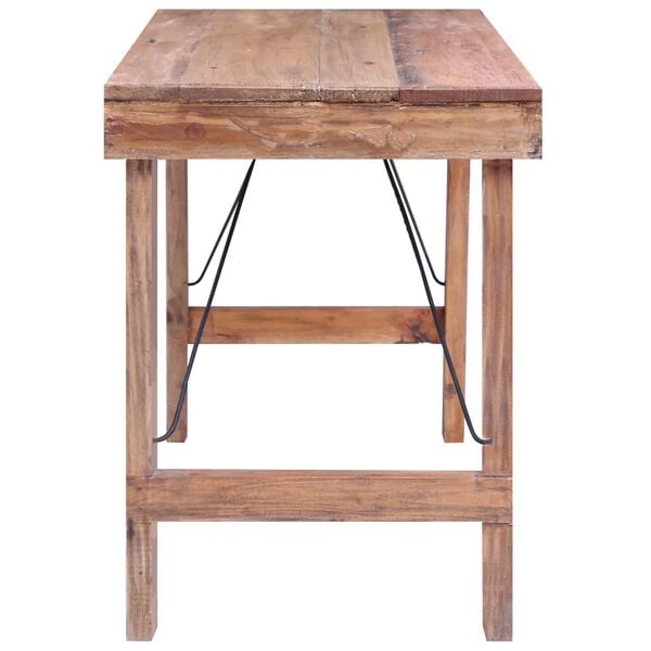 vidaXL Matbord 120x60x80 cm massivt återvunnet trä