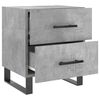 vidaXL Sängbord betonggrå 40x35x47,5 cm konstruerat trä