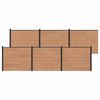 vidaXL St&auml;ngselpanel 6 st 1020 x 146 cm WPC och aluminium Brun