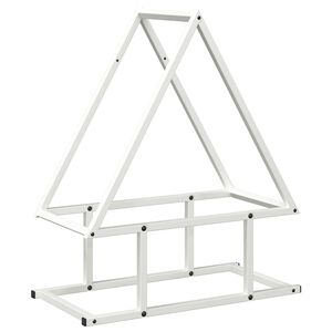 vidaXL Vedst&auml;ll vit 50x25x60 cm kallvalsat st&aring;l