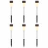 vidaXL Utomhus solcellslampor med markspik 6 pcs Varmvit 29,5 cm