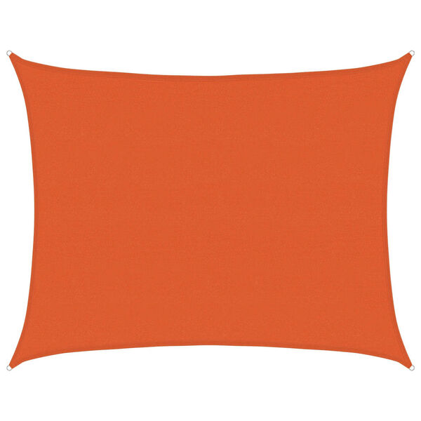 vidaXL Solsegel 160 g/m&sup2; rektangul&auml;r orange 6x8 m HDPE
