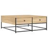 vidaXL Soffbord sonoma-ek 100x99x40 cm konstruerat tr&auml;