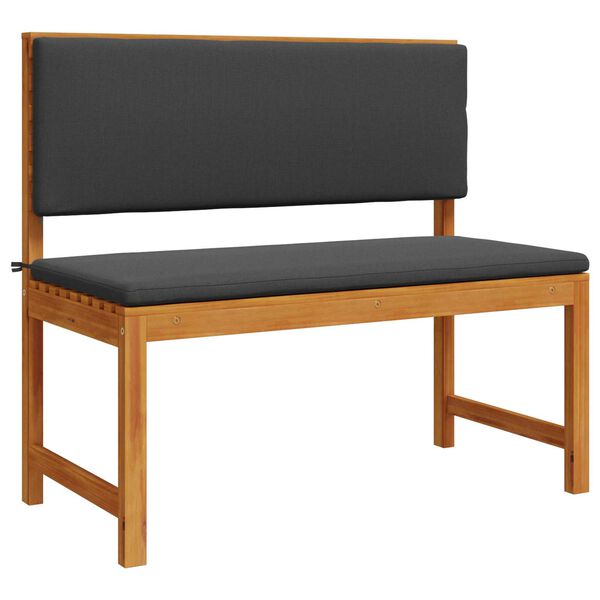 vidaXL Trädgårdsbänk Brun 100 x 50 x 91cm Massivt akaciaträ