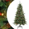 vidaXL Plast Hingad Julgran med 150 LED-lampor Gr&ouml;n 150 cm PE och PVC