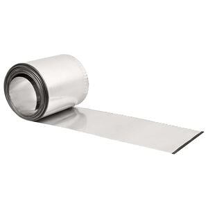 vidaxl Kant f&ouml;r gr&auml;smatta 20 m x 10 cm Galvaniserat st&aring;l Silver
