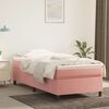 vidaXL Boxspring-s&auml;ngram rosa 80x200 cm sammet