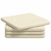 vidaXL Sittkuddar 4 st Kordread tyg Kr&auml;m 40 x 40 x 3 cm
