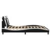 vidaXL Bed Frame "Viana" without Mattress Black and White 180x200 cm Faux Leather