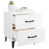 vidaXL Sängbord vit 40x35x47,5 cm