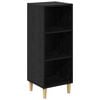 vidaXL Sideboard Svart Ek 34,5 x 32,5 x 90 cm Konstruerat tr&auml;