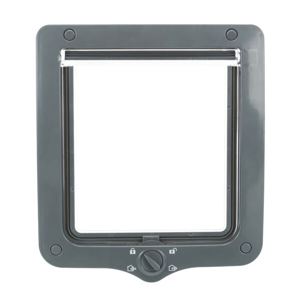 TRIXIE Kattlucka 4-vägs XXL med tunnel grå