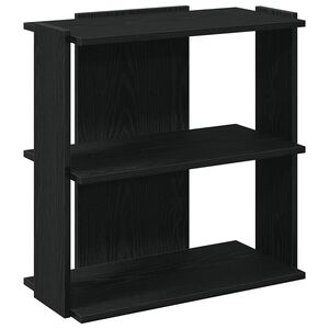 vidaXL Bokhylla 3 hyllplan svart 60x30x60 cm konstruerat tr&auml;
