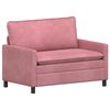 vidaXL Soffa Rosa 126 x 81 x 87,5 cm Sammet