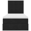 vidaXL F&ouml;rvaringss&auml;ng med madrass med madrass Svart 90 x 200 cm Sammet