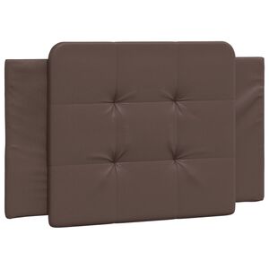 vidaXL Headboard Cushion "Zadar" Brown 80 cm Faux Leather