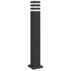 vidaXL Utomhusgolvlampa svart 80 cm aluminium